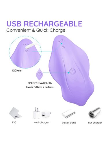 Vibrador para la Braguita con Control Remoto