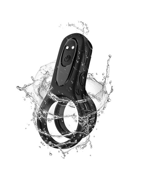Mecha-style Anillo Doble para el Pene con Vibracion