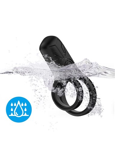 Mecha-style Anillo Doble para el Pene con Vibracion