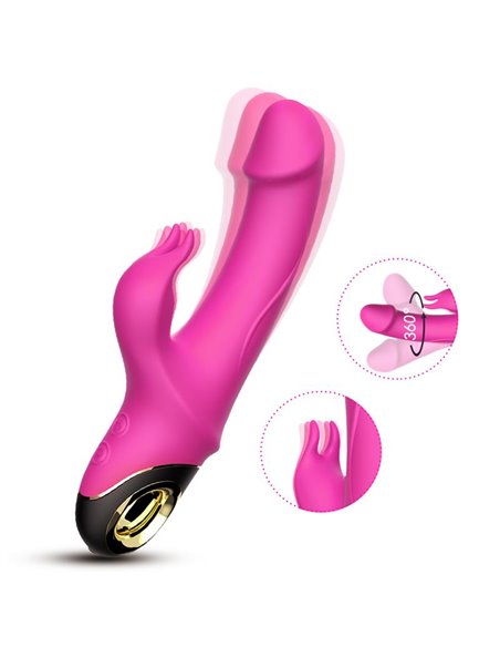 Vibrador con Rotación 360º Rosa