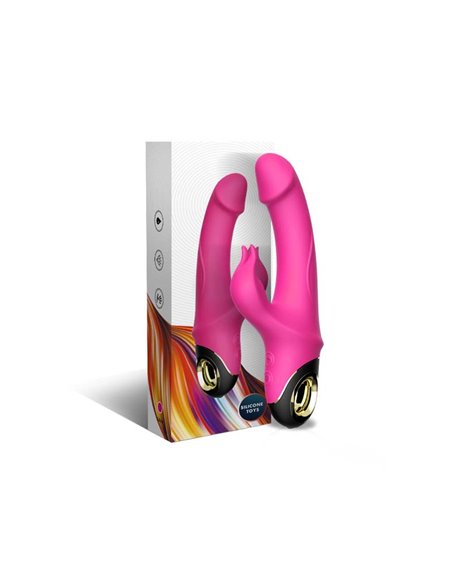 Vibrador con Rotación 360º Rosa