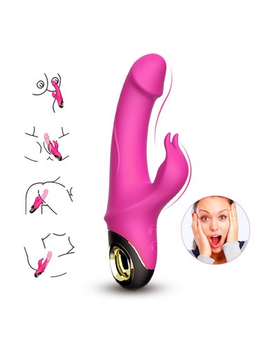 Vibrador con Rotación 360º Rosa