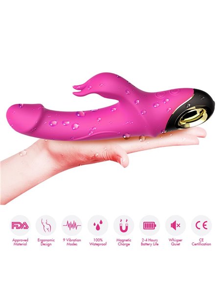 Vibrador con Rotación 360º Rosa