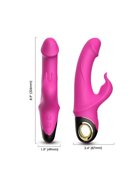 Vibrador con Rotación 360º Rosa