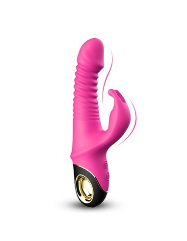 Vibrador con Thrusting y Oscilación 360º Rosa