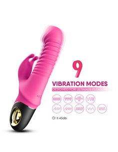 Vibrador con Thrusting y Oscilación 360º Rosa 2