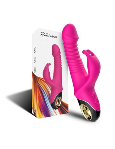 Vibrador con Thrusting y Oscilación 360º Rosa