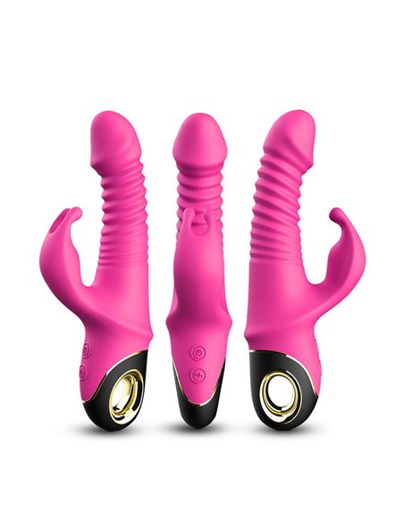 Vibrador con Thrusting y Oscilación 360º Rosa
