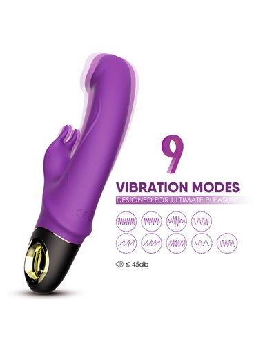 Vibrador con Rotación 360º Purpura