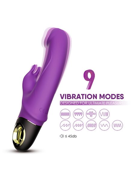 Vibrador con Rotación 360º Purpura