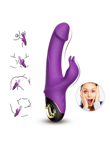 Vibrador con Rotación 360º Purpura
