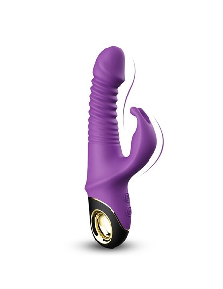 Vibrador con Thrusting y Oscilación 360º Purpura