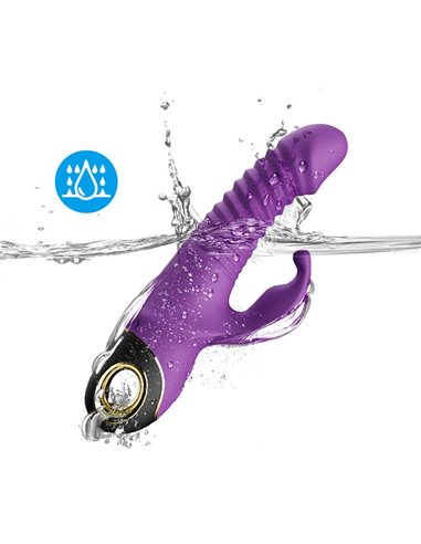 Vibrador con Thrusting y Oscilación 360º Purpura