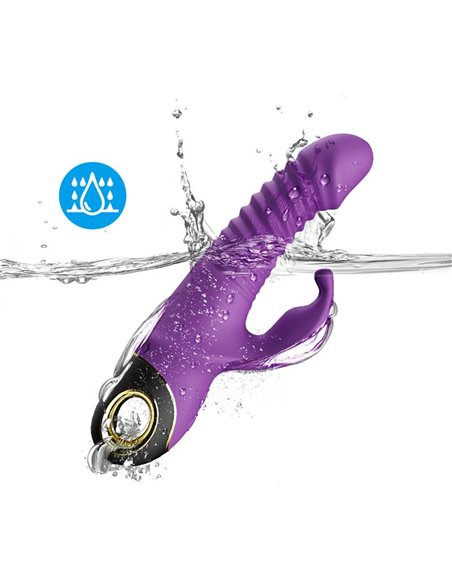 Vibrador con Thrusting y Oscilación 360º Purpura