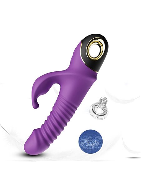 Vibrador con Thrusting y Oscilación 360º Purpura