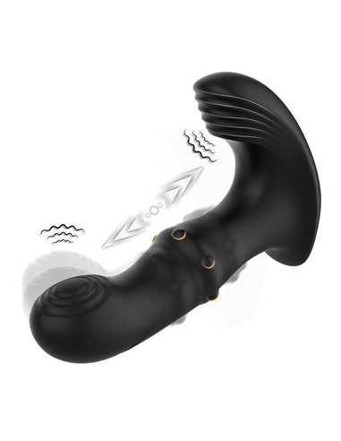 Masajeador Prostático Vibración, Thrusting y Estimulador de Clítoris
