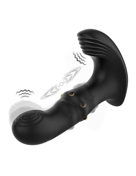 Masajeador Prostático Vibración, Thrusting y Estimulador de Clítoris