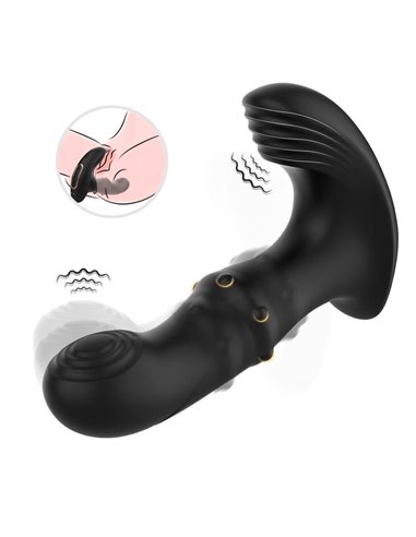 Masajeador Prostático Vibración, Thrusting y Estimulador de Clítoris