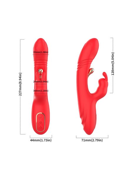 Vibrador Tickler con Thrusting