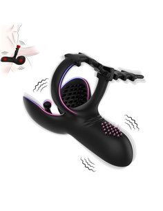 Anillo Vibrador para Pene y Testículos Ajustable 2