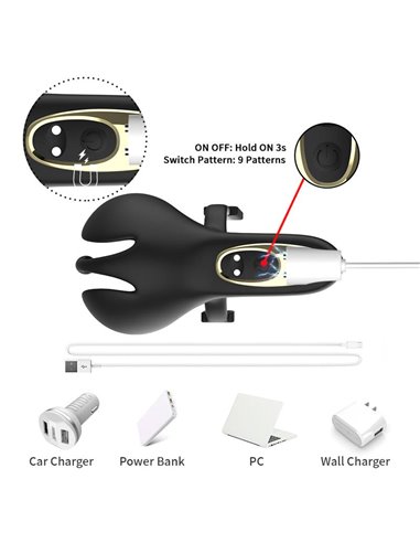 Anillo Vibrador para Pene y Testículos Ajustable