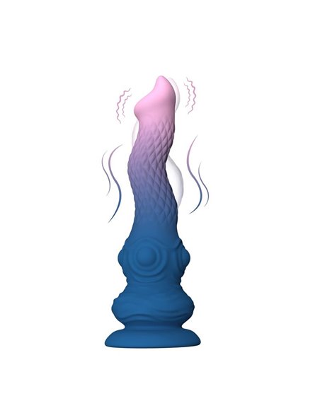 Dildo Fantasía con Vibración, Oscilación y Ventosa