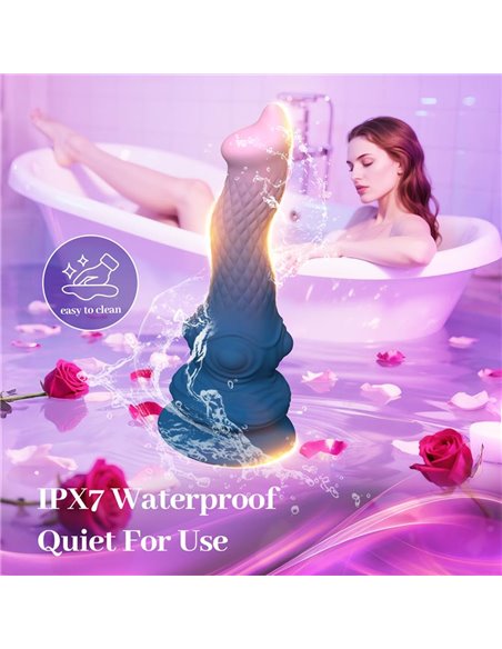Dildo Fantasía con Vibración, Oscilación y Ventosa