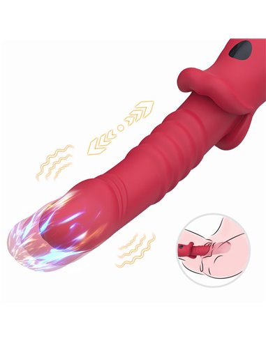 Vibrador con Thrusting Punto G y Pantalla Digital