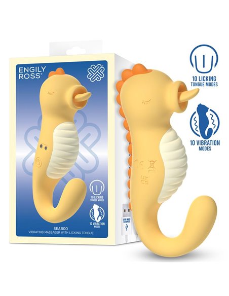 Seaboo Masajeador con Vibracion y Lengua Licking