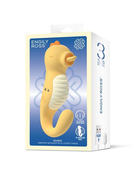 Seaboo Masajeador con Vibracion y Lengua Licking