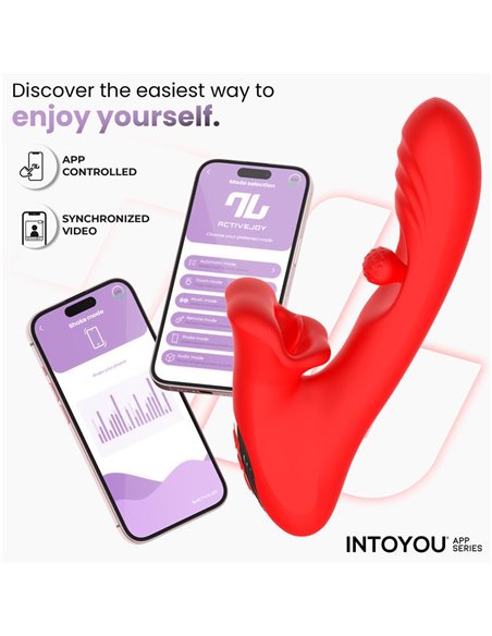 Franky Vibrador con Biting y Bola Rotativa con APP
