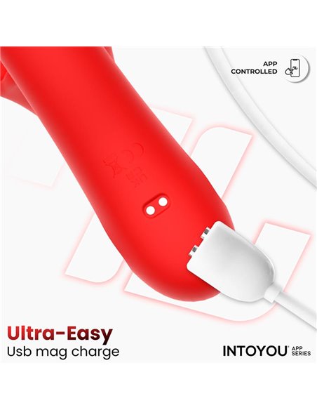 Franky Vibrador con Biting y Bola Rotativa con APP