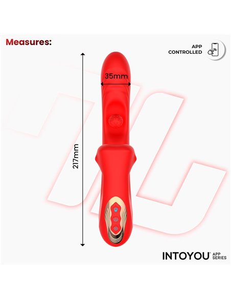 Franky Vibrador con Biting y Bola Rotativa con APP