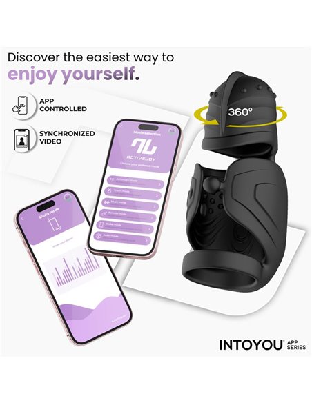 Zonte Masturbador con Rotación y Vibración con App