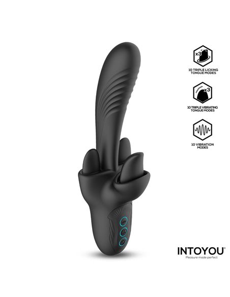 Triton Vibrador Triple Lengua