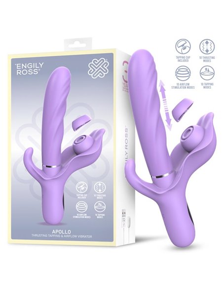 Apollo Vibrador con Thrusting, Tapping y Succión
