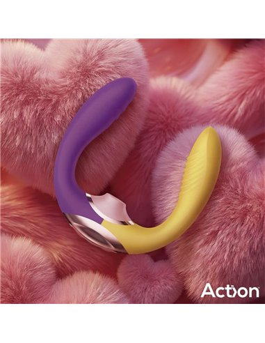 Two Lovers 3 in 1 Vibrador con Finger y Succión