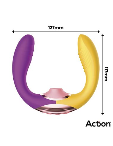 Two Lovers 3 in 1 Vibrador con Finger y Succión