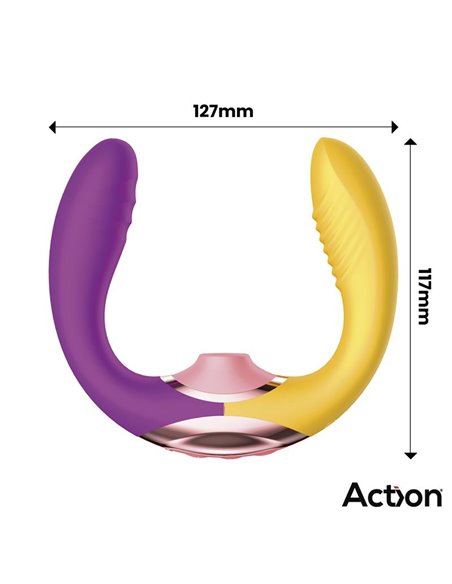 Two Lovers 3 in 1 Vibrador con Finger y Succión