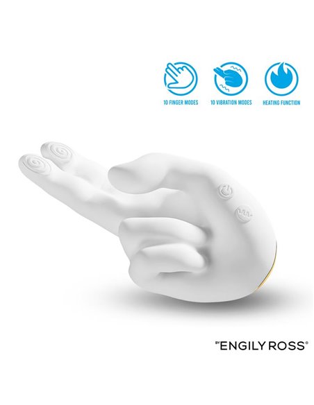 Flirty Hand Estimulador Finger con Efecto Calor