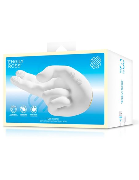Flirty Hand Estimulador Finger con Efecto Calor