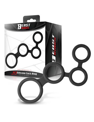 Multi-Anillo para el Pene Silicona 47 mm