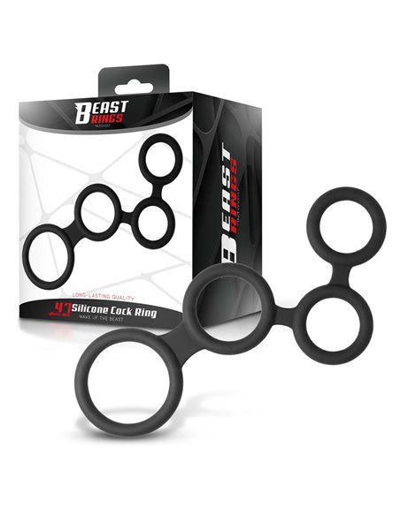 Multi-Anillo para el Pene Silicona 47 mm