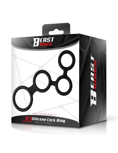 Multi-Anillo para el Pene Silicona 47 mm
