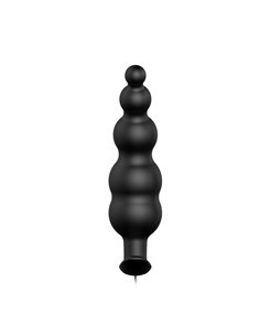 Vibrador Anal Burbujas Negro con Control Remo cl70 2