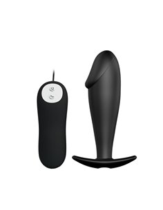 Plug Anal Negro con Mando