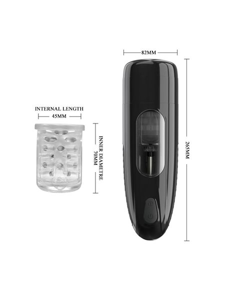 Masturbador Automático Marlos con Vibración y Movimiento USB