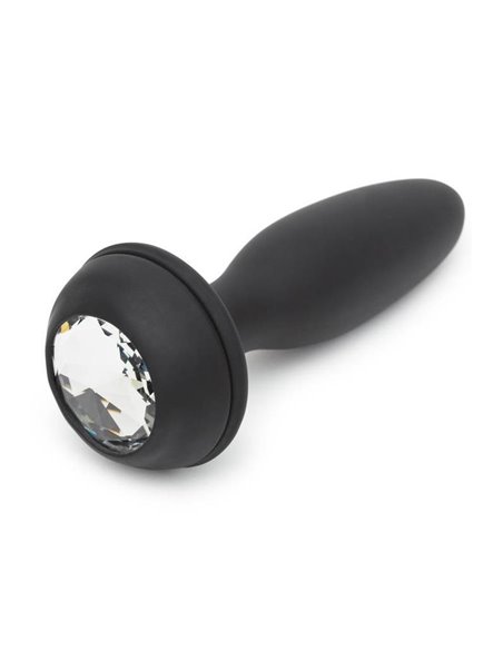 Plug Anal con Vibración Doble Base Púrpura Grande