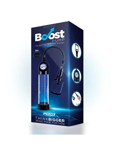 Bomba Manual con Medidor para el Pene PSX03 Transparente