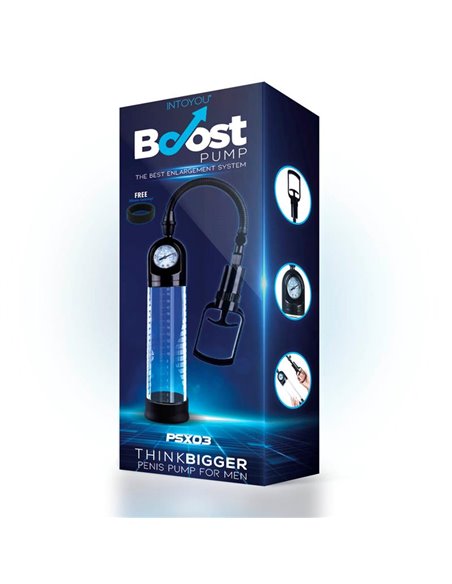 Bomba Manual con Medidor para el Pene PSX03 Transparente